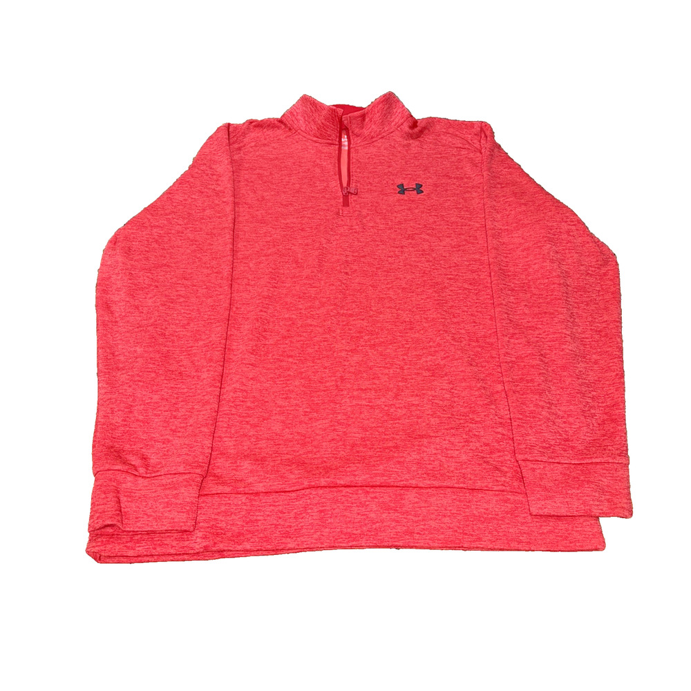 Under Armour Men’s XL Heather Red 1/4 Zip Pullover | Style 1373359
